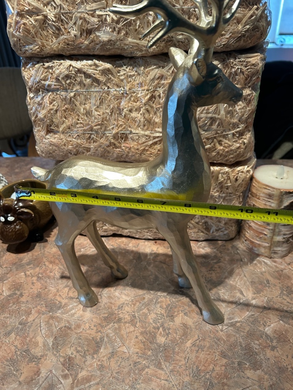 Hobby Lobby Grand Buck Statue in A Beautiful Gold Textured Tone - Picture 9 of 9